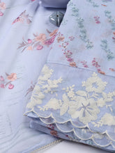 Neck Embroidered Tissue Unstitched Suit With Dupatta